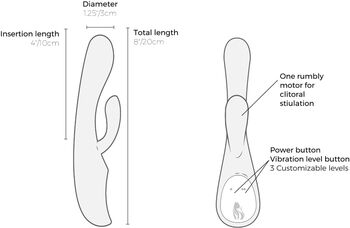 The Lioness Smart 2.0 tvöfaldur titrari - Fjólublár