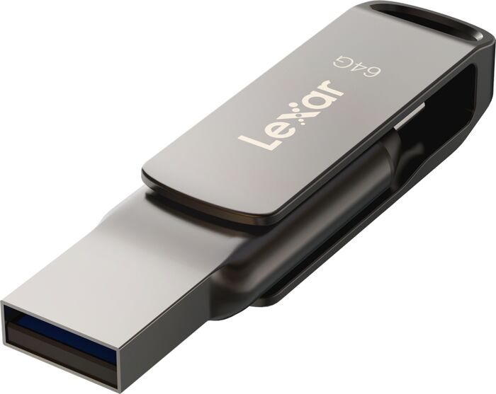 Product image not available for Lexar JumpDrive Dual Drive D400 minnislykill - 64 GB