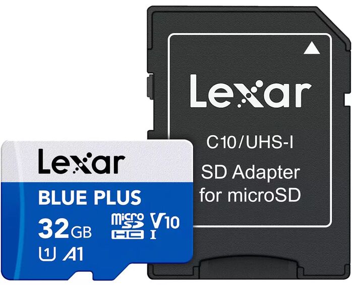 Lexar 32GB Blue Plus microSDHC UHS-I (V30)