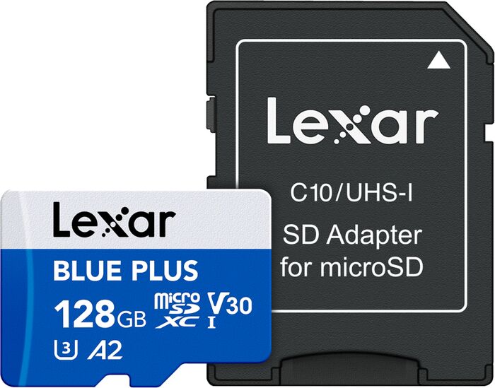 Lexar 128GB Blue Plus microSDXC UHS-I (V30)