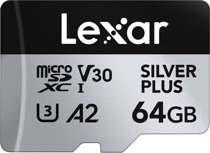 Lexar 64GB microSDXC Silver Plus (V30)