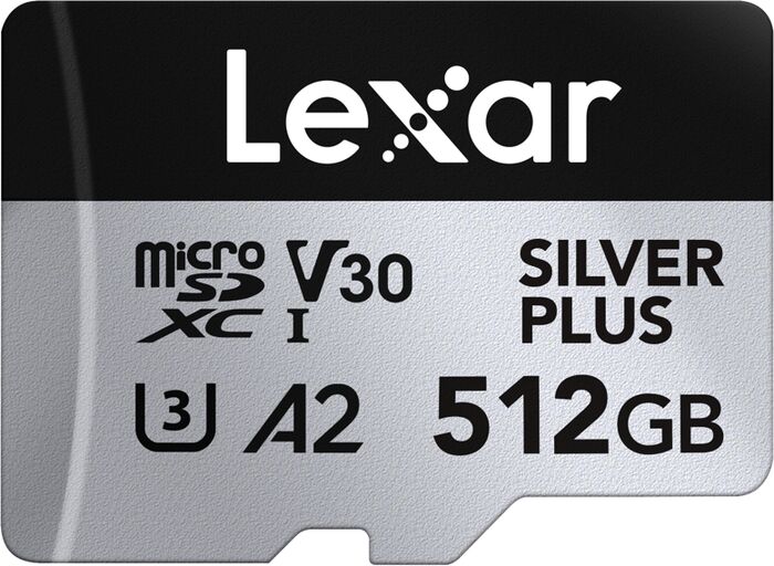 Product image not available for Lexar 512GB microSDXC Silver Plus (V30)