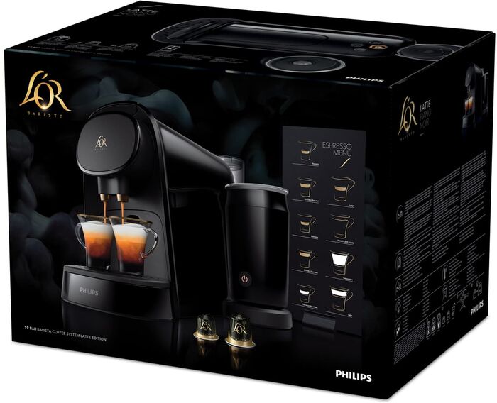 L'OR Barista Original Latte hylkjakaffivél - Svört