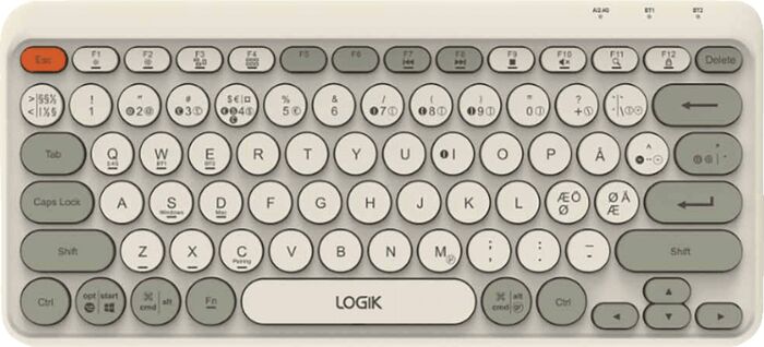 Logik lyklaborð LRDKBGY26 - Grátt