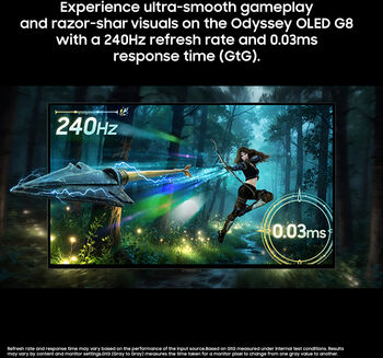 Samsung 27" Odyssey OLED G8 G80SH 4K UHD tölvuskjár