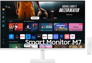 Samsung 32" Smart Monitor M7 snjallskjár - Hvítur