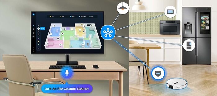 Samsung 32" Smart M7 VA snjallskjár - Svartur