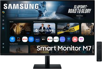 Samsung 32" Smart M7 VA snjallskjár - Svartur