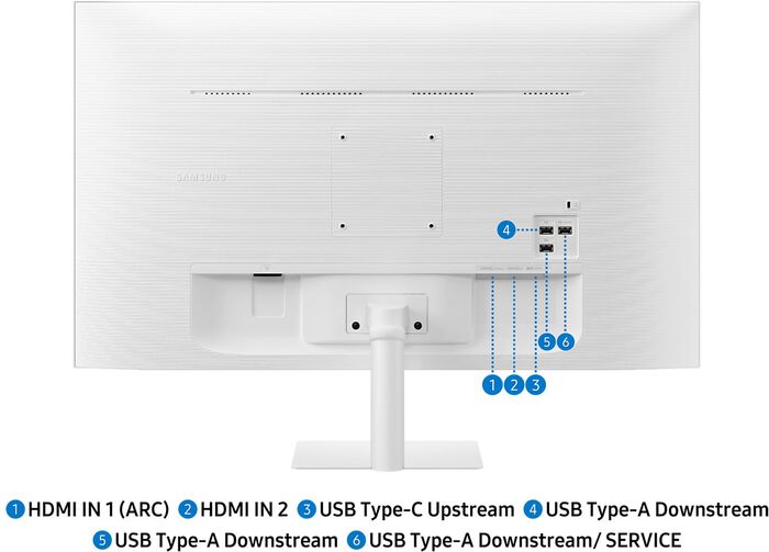 Samsung 32" M7 tölvuskjár - Hvítur