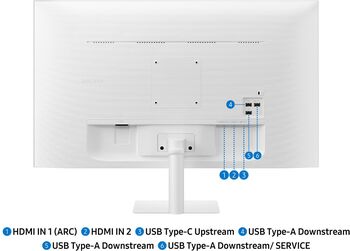 Samsung 32" M7 tölvuskjár - Hvítur
