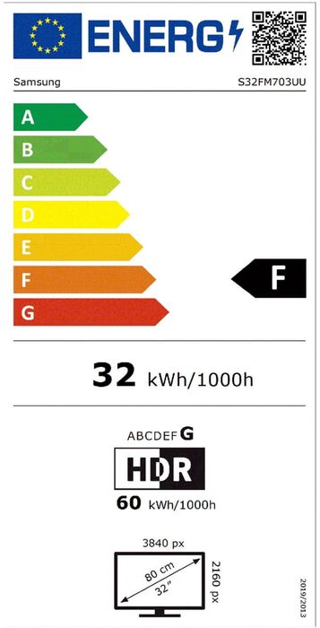 Samsung 32" M7 tölvuskjár - Hvítur