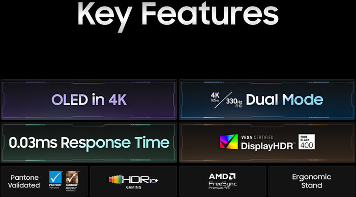 Samsung 32" Odyssey G7 OLED tölvuskjár
