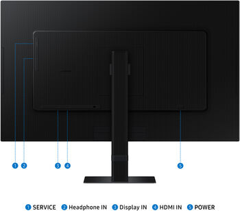 Samsung 37" ViewFinity S7 tölvuskjár - Svartur