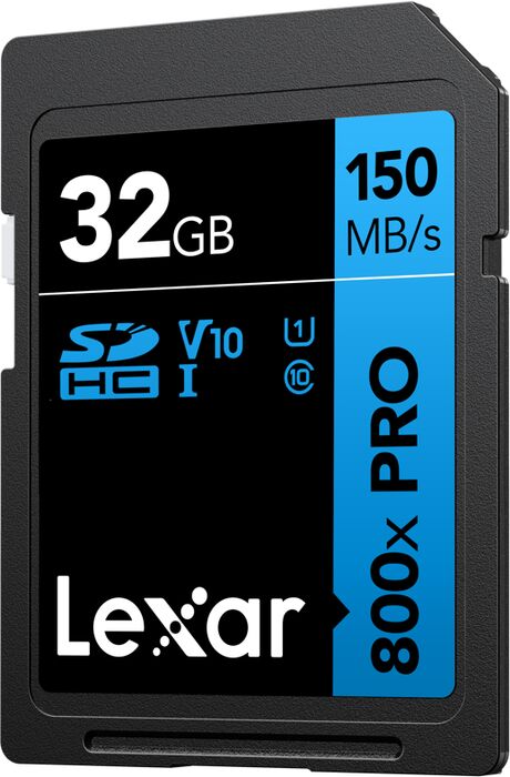 Lexar 800x 32GB SDHC Pro (V10)