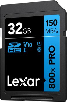 Lexar 800x 32GB SDHC Pro (V10)