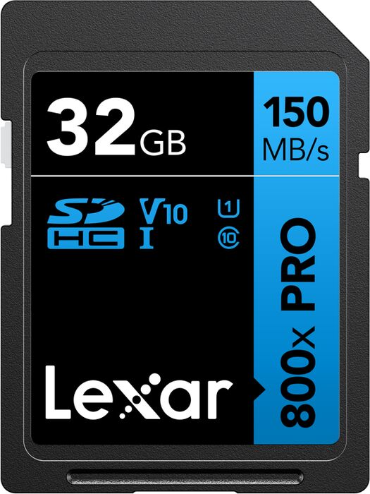 Lexar 800x 32GB SDHC Pro (V10)
