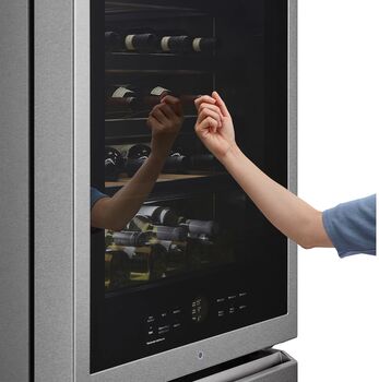 LG Signature vínkæli- og frystiskápur LSR200W - Stál