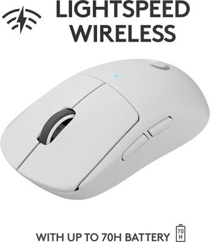 Logitech G Pro X Superlight þráðlaus leikjamús - Hvít