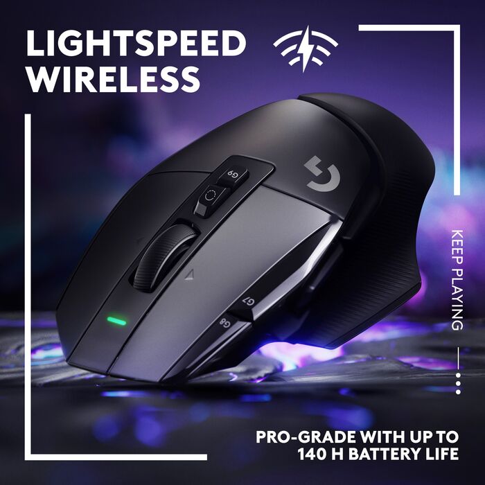Logitech G502 X Lightspeed þráðlaus leikjamús - Svört 