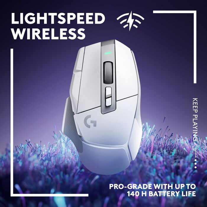 Logitech G502 X Lightspeed þráðlaus leikjamús - Hvít 