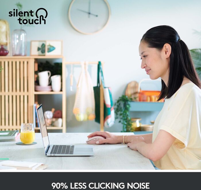 Logitech M650 L þráðlaus mús - Bleik