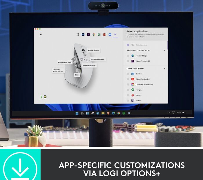 Logitech MX Master 3S þráðlaus tölvumús - Ljósgrá