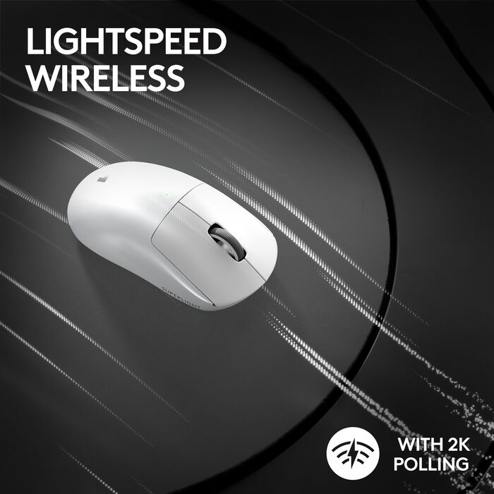 Logitech G Pro X Superlight 2 þráðlaus leikjamús - Hvít 