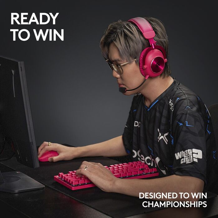 Logitech G Pro X Superlight 2 þráðlaus leikjamús - Bleik
