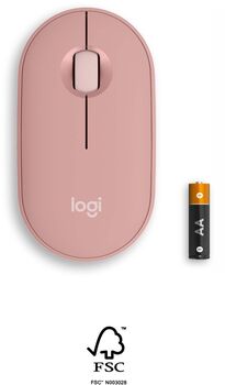 Logitech Pebble Mouse 2 þráðlaus mús - Bleik 