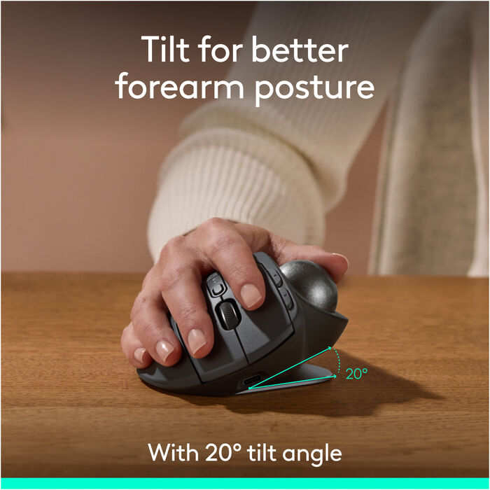 Logitech MX Ergo S Advanced þráðlaus kúlumús - Svört