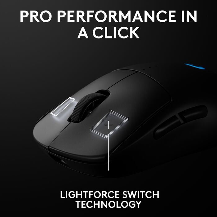 Logitech G Pro 2 Lightspeed þráðlaus leikjamús - Svört