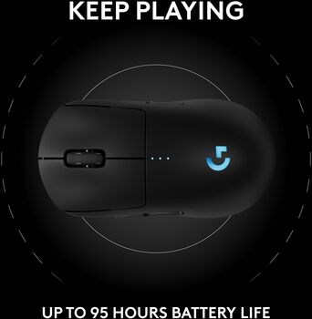 Logitech G Pro 2 Lightspeed þráðlaus leikjamús - Svört