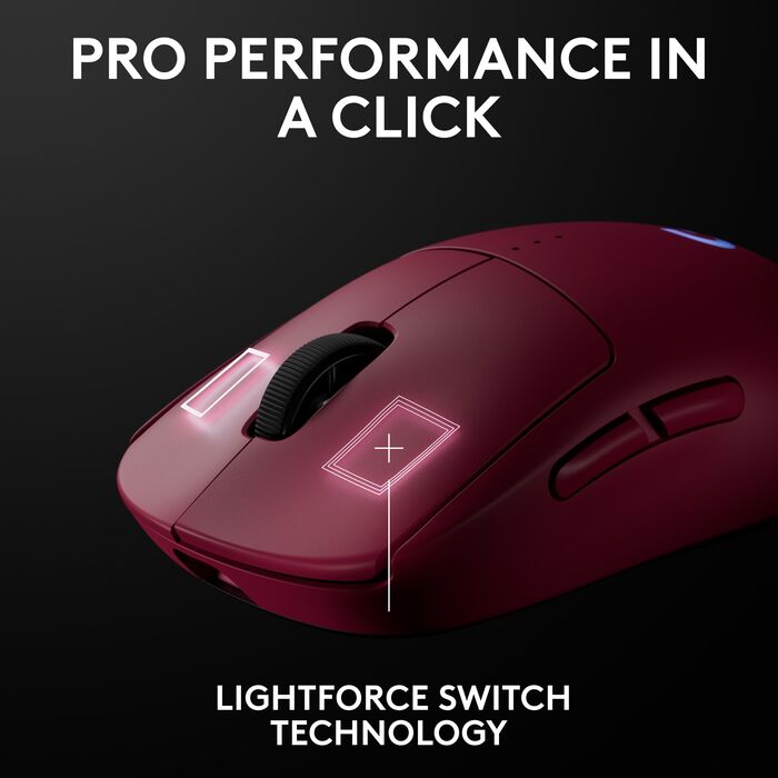 Logitech G Pro 2 Lightspeed þráðlaus leikjamús - Bleik