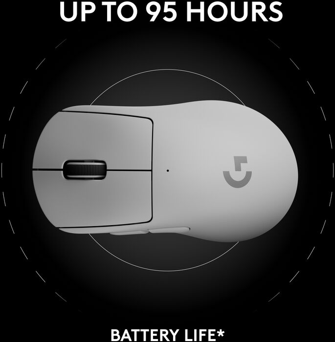 Logitech G Pro X Superlight 2 DEX leikjamús - Hvít