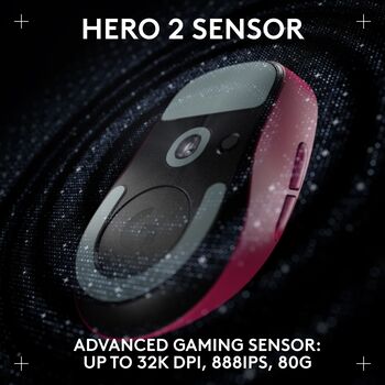 Logitech G Pro X Superlight 2 DEX þráðlaus leikjamús - Bleik