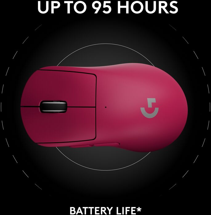 Logitech G Pro X Superlight 2 DEX þráðlaus leikjamús - Bleik