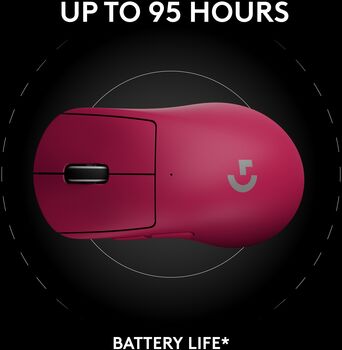 Logitech G Pro X Superlight 2 DEX þráðlaus leikjamús - Bleik