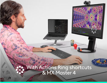 Logitech MX Master 4 þráðlaus mús - Hvít