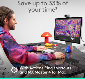 Logitech MX Master 4 þráðlaus mús f. Mac - Hvít