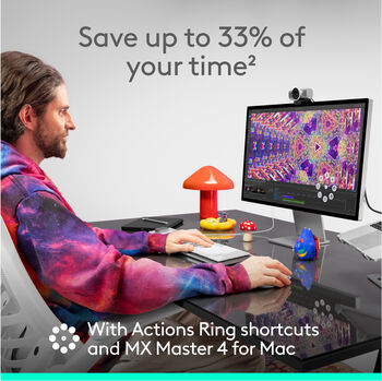 Logitech MX Master 4 þráðlaus mús f. Mac - Svört