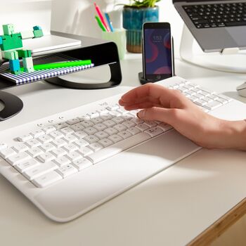 Logitech Signature K650 þráðlaust lyklaborð - Hvítt