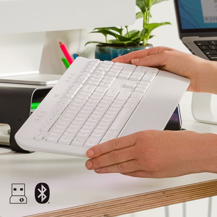 Logitech Signature K650 þráðlaust lyklaborð - Hvítt