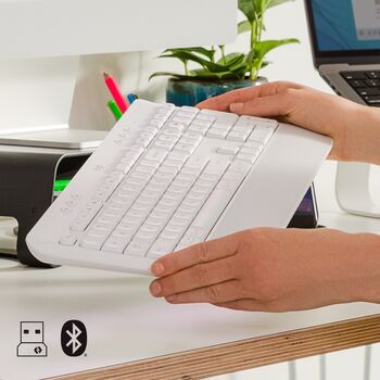 Logitech Signature K650 þráðlaust lyklaborð - Hvítt