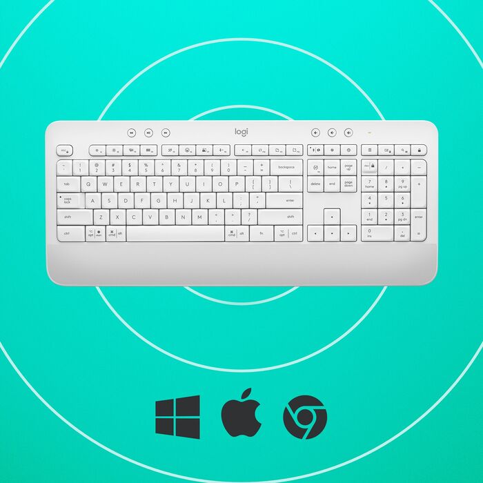 Logitech Signature K650 þráðlaust lyklaborð - Hvítt
