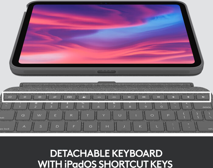 Logitech Combo Touch lyklaborðahlustur fyrir iPad 10,9"