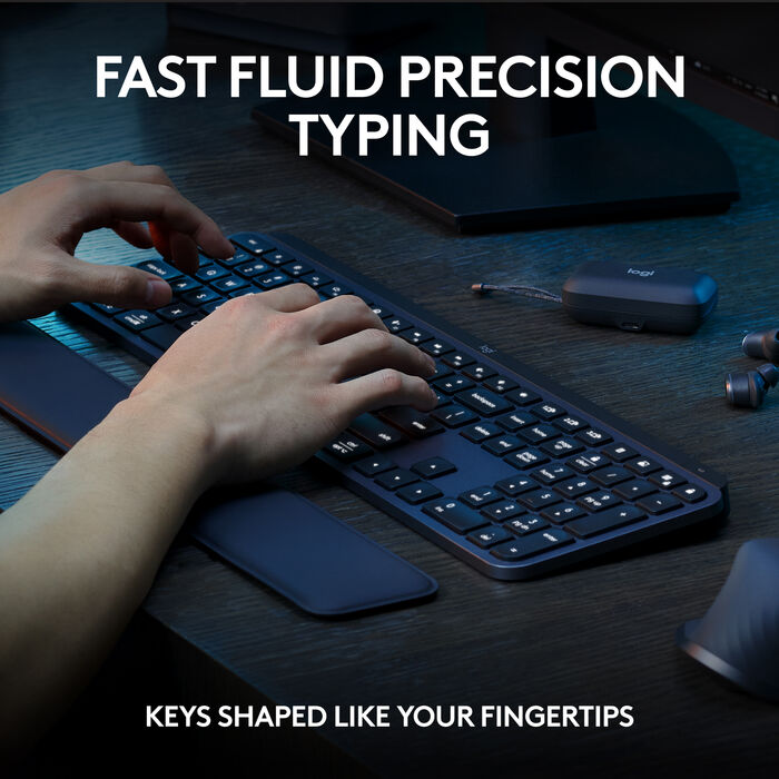Logitech MX Keys S Combo þráðlaust lyklaborð og mús - Svört