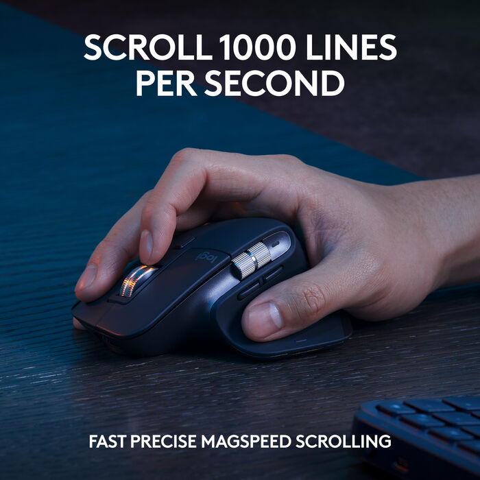 Logitech MX Keys S Combo þráðlaust lyklaborð og mús - Svört