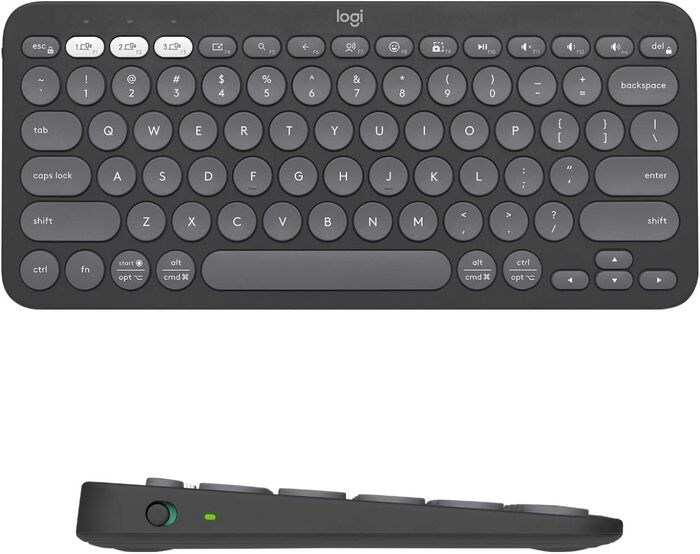 Logitech Pebble Keys 2 K380s þráðlaust lyklaborð - Svart 