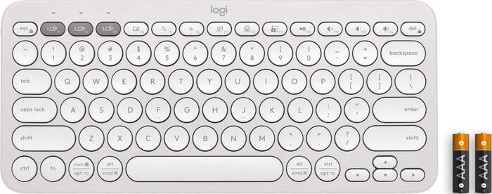 Logitech Pebble Keys 2 K380s þráðlaust lyklaborð - Hvítt 