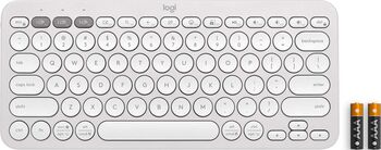 Logitech Pebble Keys 2 K380s þráðlaust lyklaborð - Hvítt 